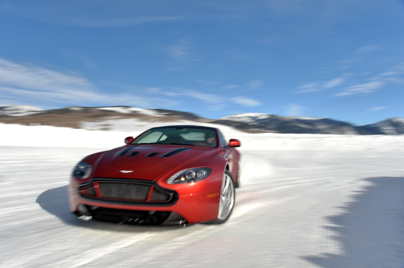 Illustration for article titled Aston Martin Just Built An Ice Track In Colorado And It's Glorious